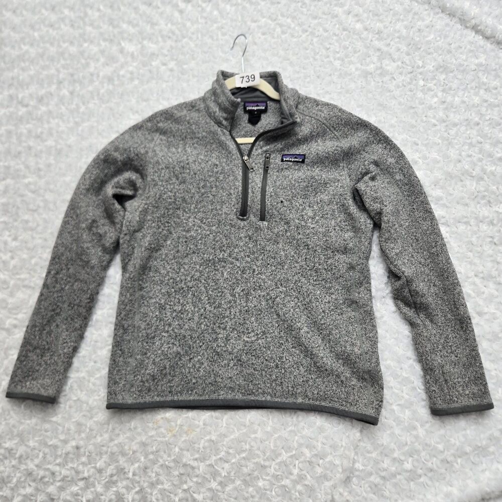 Patagonia Better Sweater Mens M Gray Mock Neck Exclusive